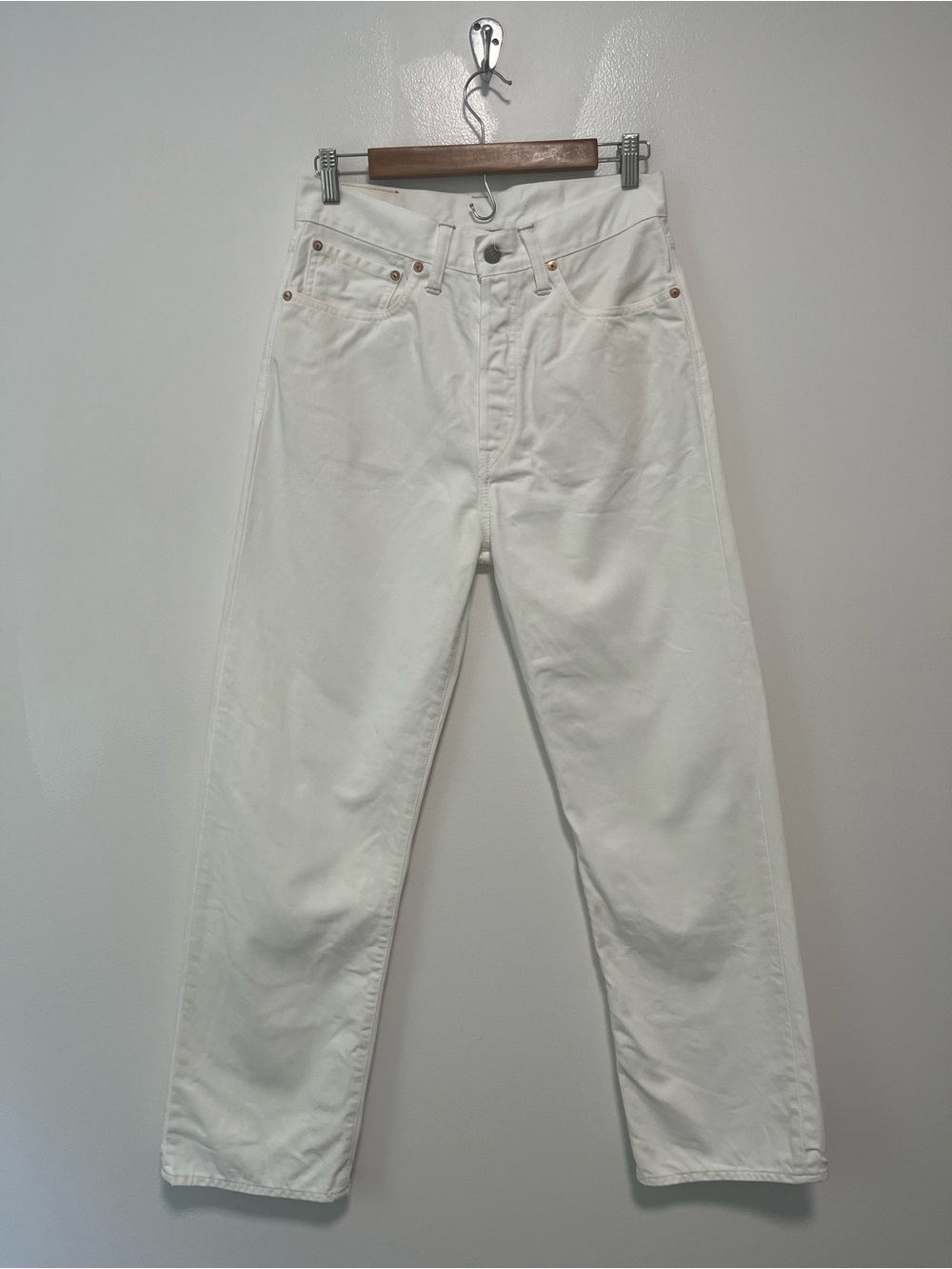 Ralph Lauren Double RL RRL High Boy Fit Straight Jeans White 29
